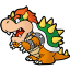 Paper Bowser Icon 64x64 png